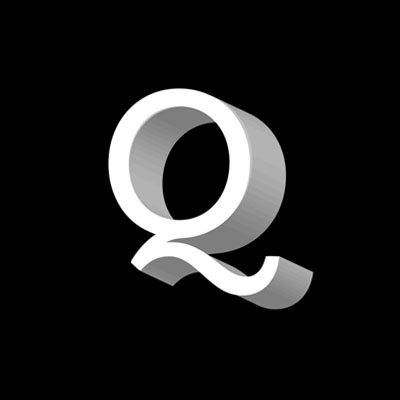 3 Dimensional Letter Q - Designed by James Hooper
